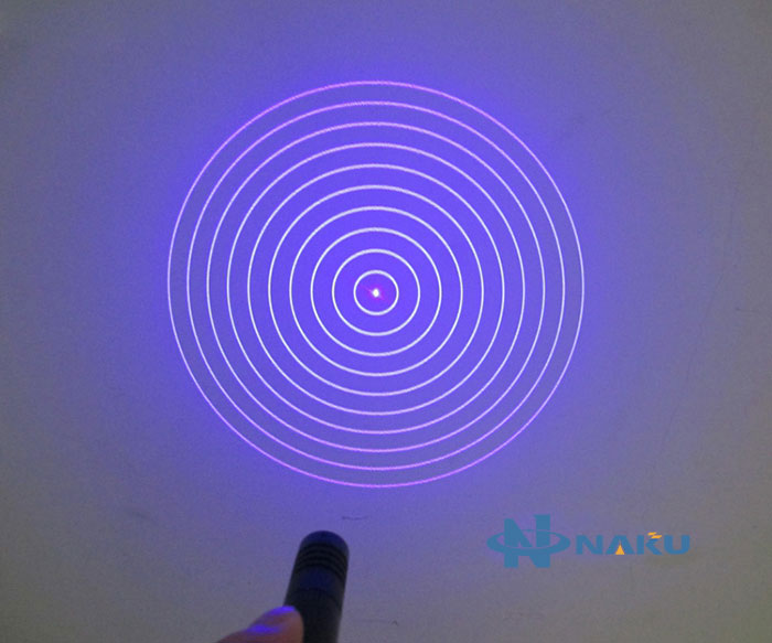 10 concentric circles laser module